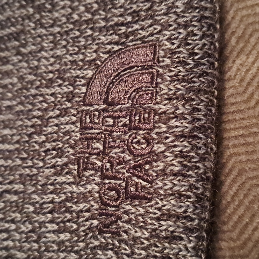 he North Face knit cap.